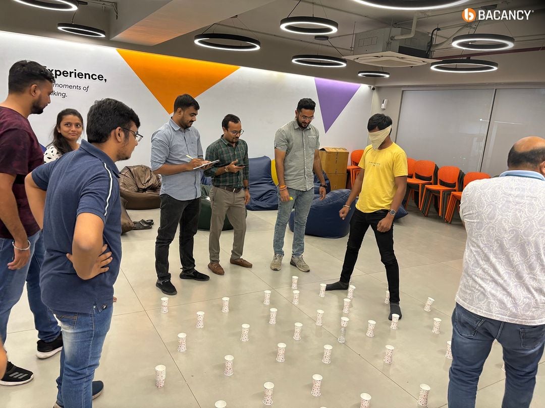 Mobile Team Blindfold Game